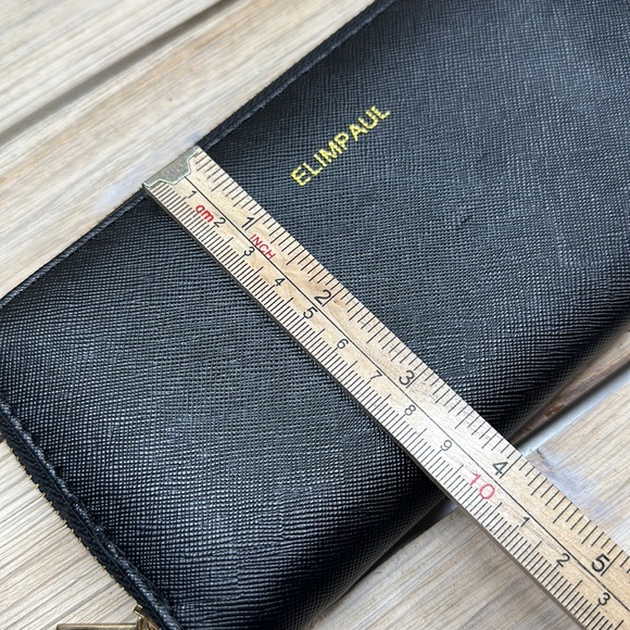 ELIMPAUL Black Vegan Leather Zip Wallet - Reduced shipping! - Picture 6 of 8